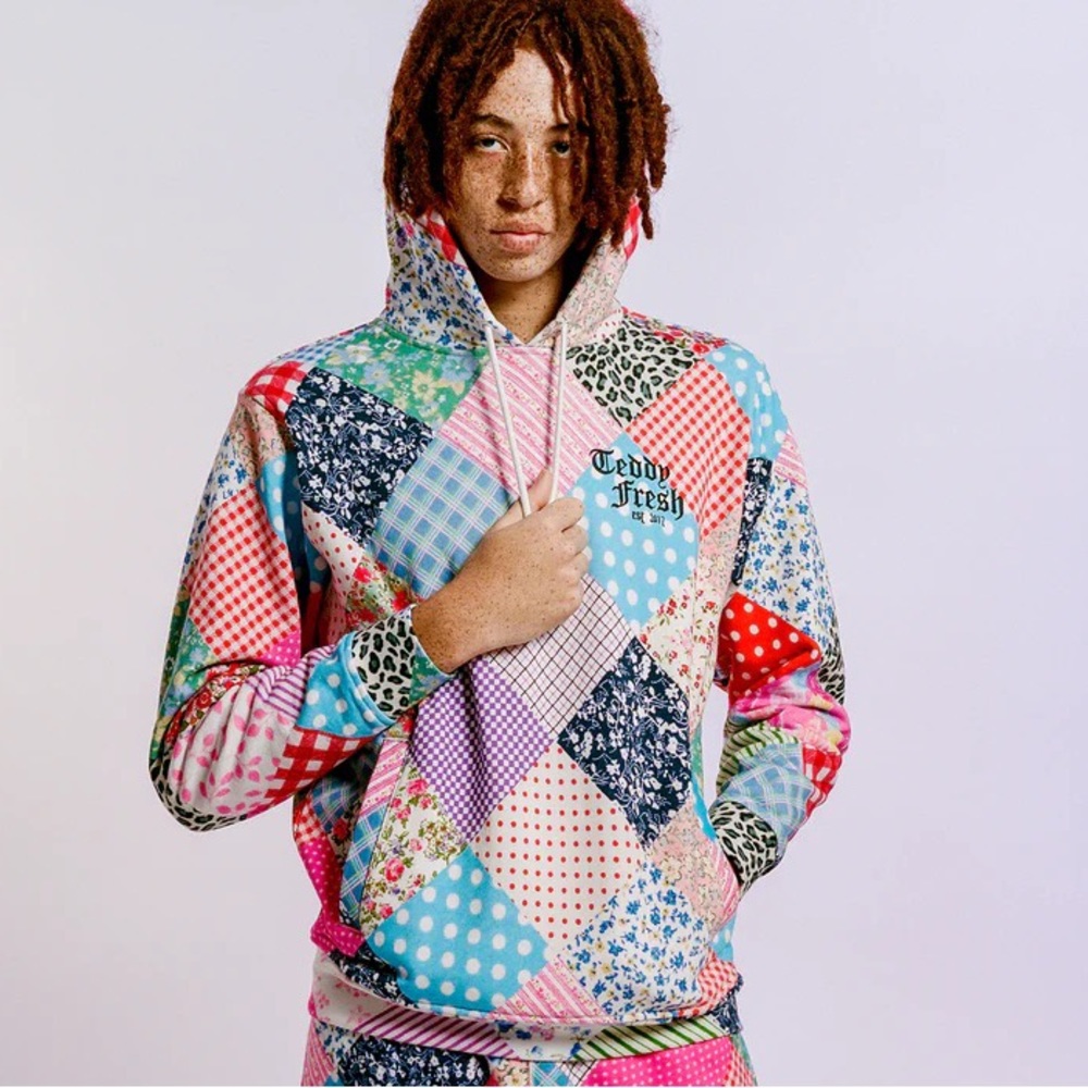 Teddy Fresh Patchwork Hoodie